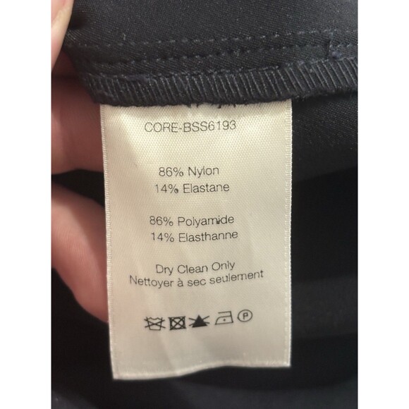 Veronica Beard Scuba Pants Womens 4 Slim Fit Stretch Navy Blue Zip Back USA - Picture 6 of 8